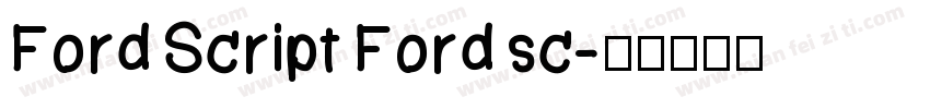 Ford Script Ford sc字体转换